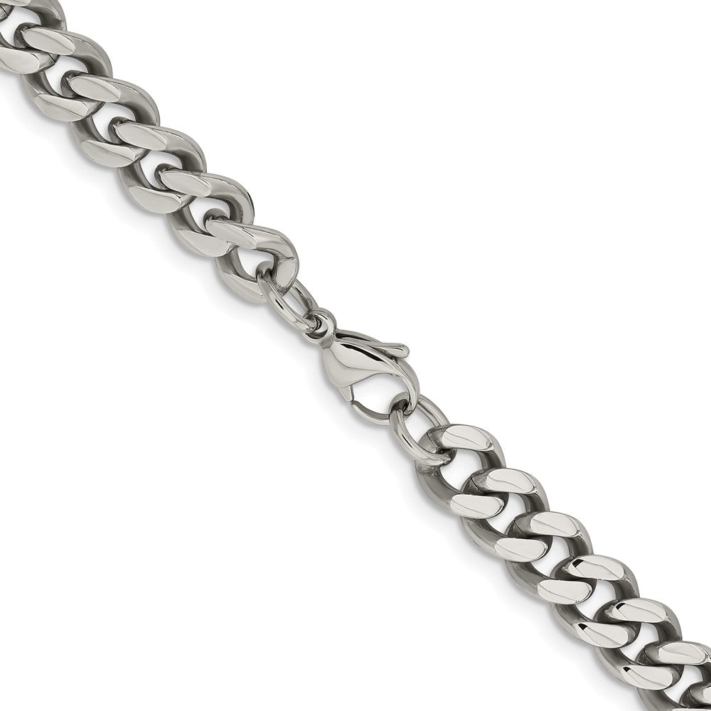 Stainless Steel Polished 9.5mm 24in Curb Chain