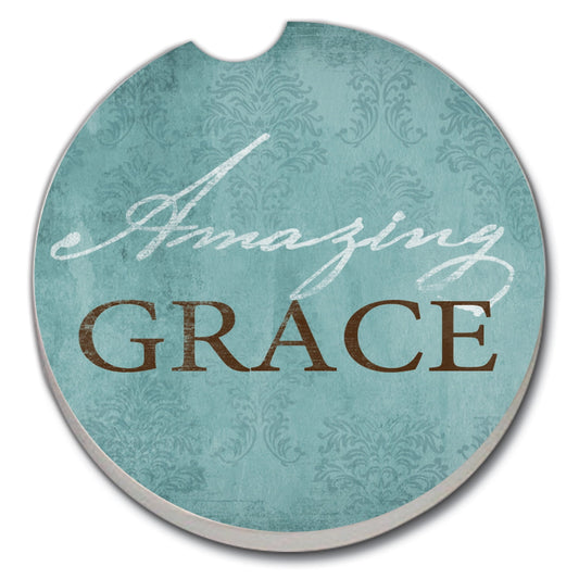 Thirstystone "Amazing Grace" Single Absorbent Stone Car Coaster