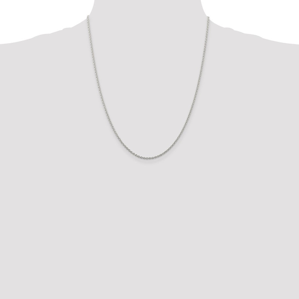 Sterling Silver 1.95mm Cable Chain 22 Inches