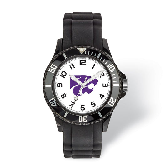 LogoArt Kansas State University Scholastic Silicone Strap Quartz Watch QKSU170