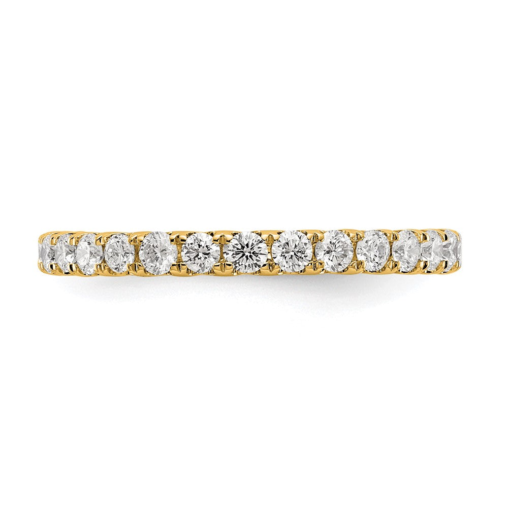 14k 1 carat Lab Grown Diamond VS/SI+ G+ Size 7 Shared Prong Eternity Band