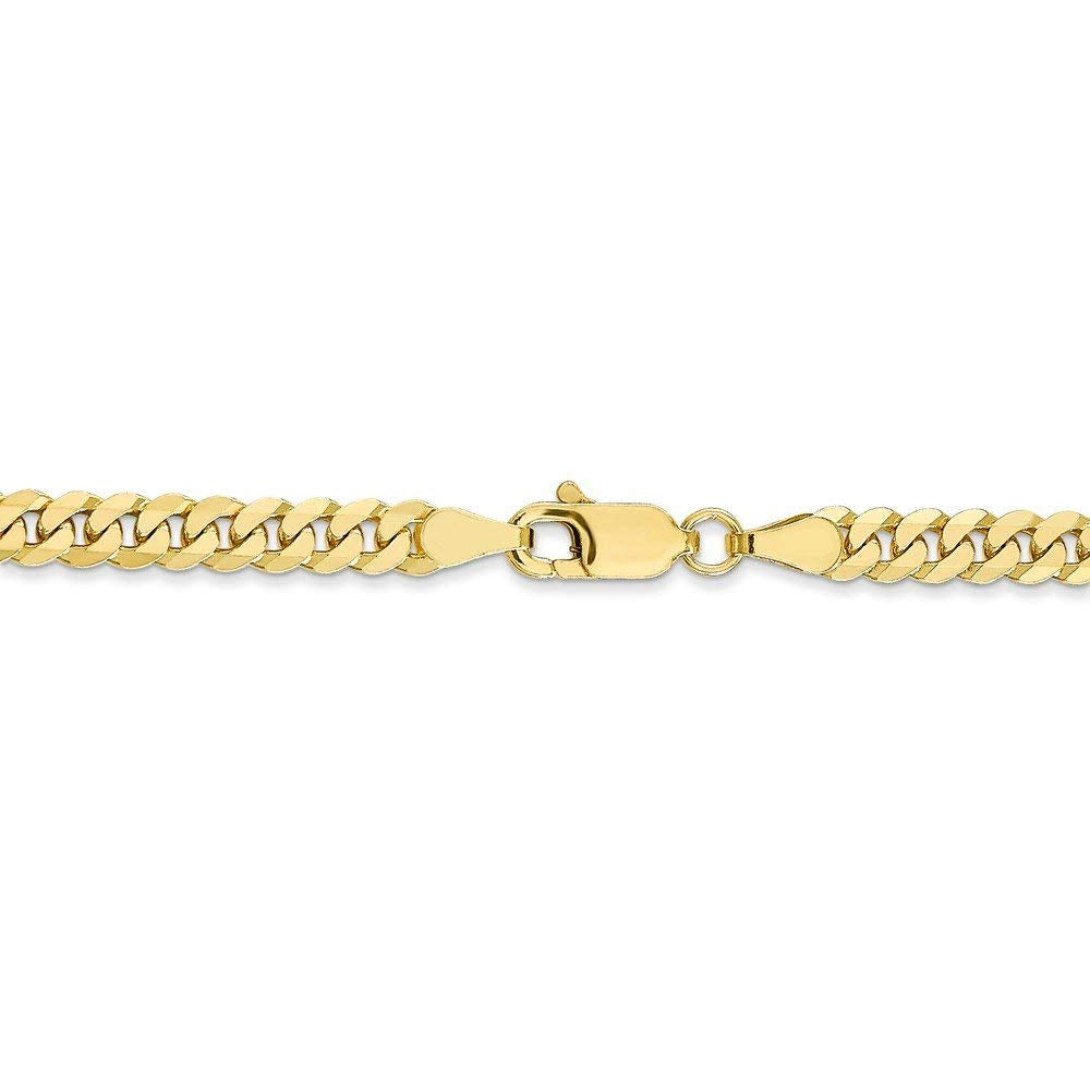 10k 3.9mm Flat Beveled Curb Chain