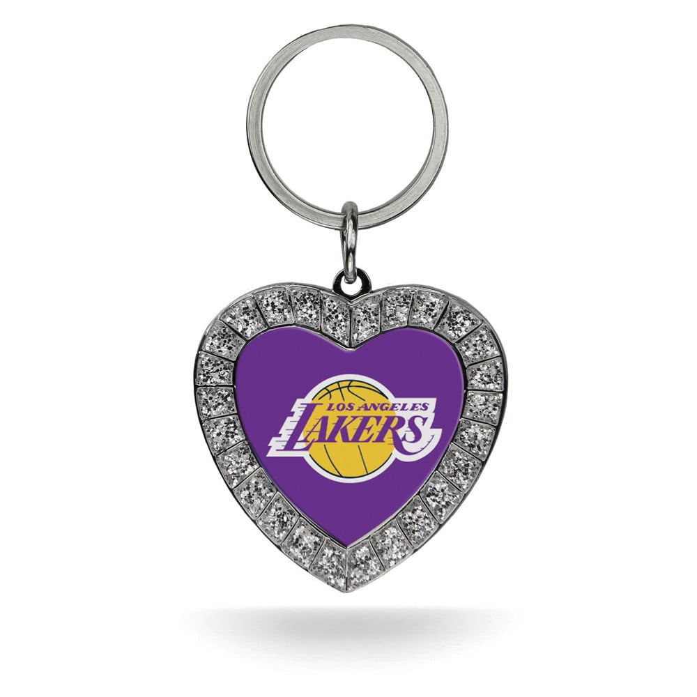NBA LA Lakers Rhinestone Heart Key Ring QGC7913