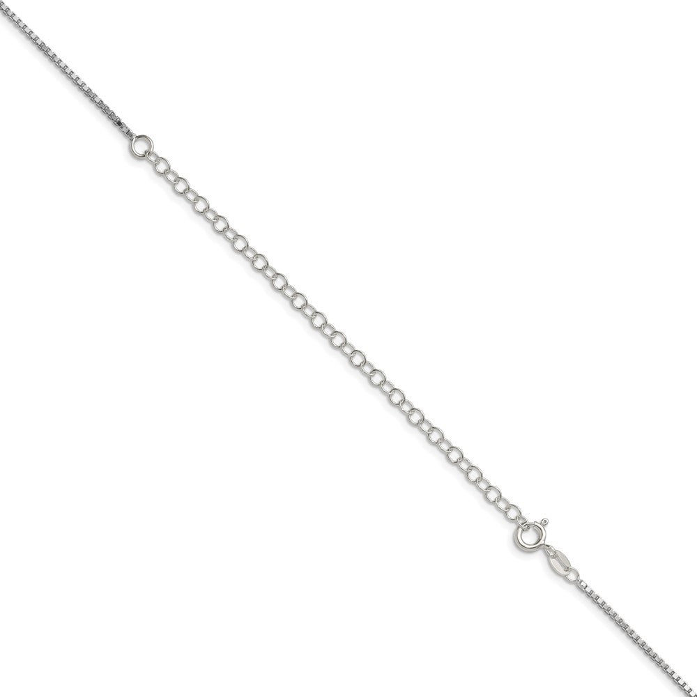 Sterling Silver 1.4mm Box Chain w/2in ext. 18 Inches