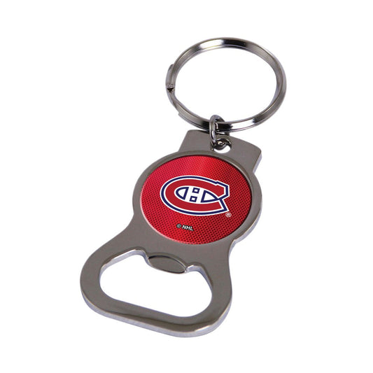 NHL Montreal Canadiens Silver-tone Bottle Opener Key Ring by Rico Industries QGC6374