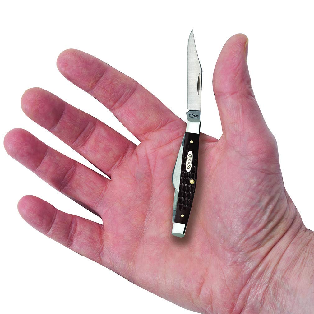 Case Small Brown Jigged Stockman Pocket Knife