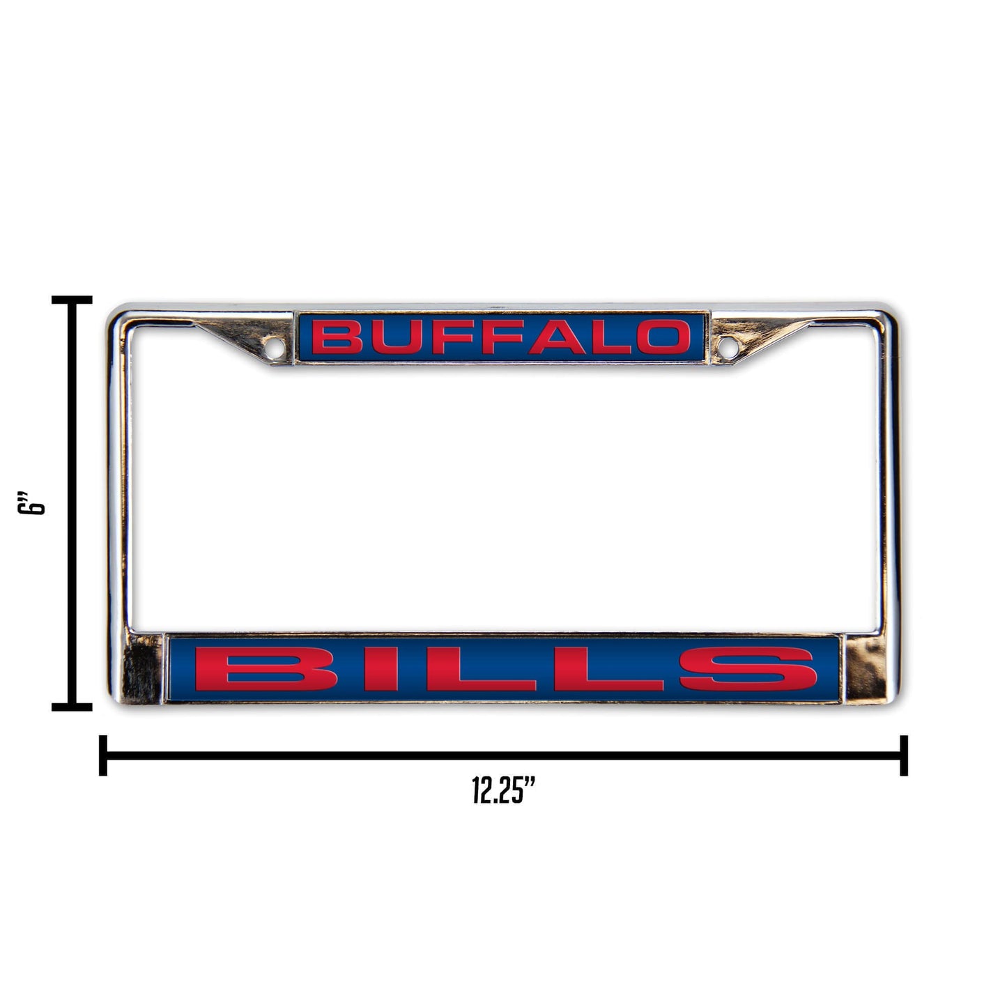 NFL Buffalo Bills Blue Laser Chrome Acrylic License Plate Frame QGC7073
