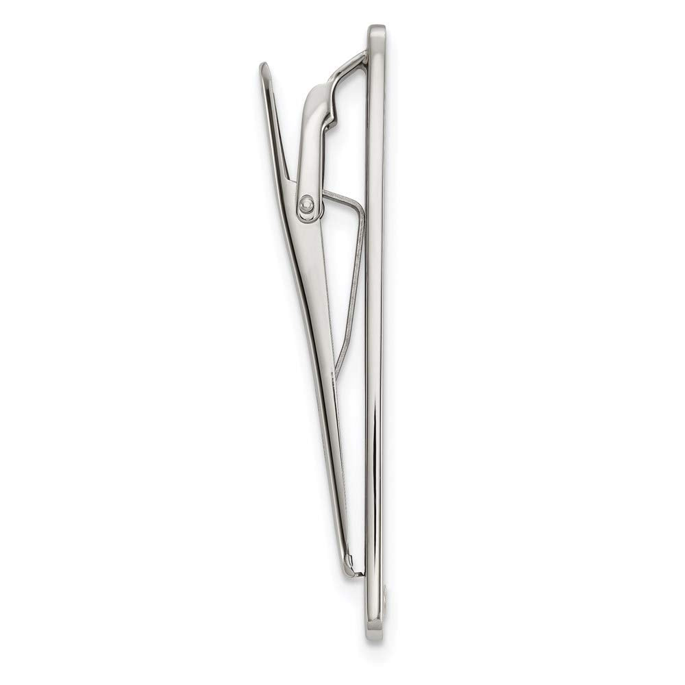 Chisel Stainless Steel Carbon Fiber 18k Accent Tie Clip