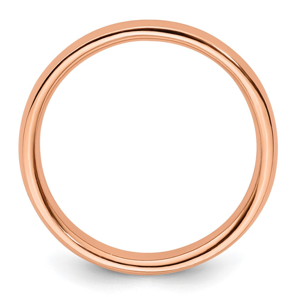 Sterling Silver Stackable Expressions Pink-plated Polished Ring Size -7