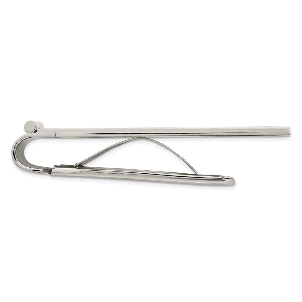 Primal Steel Stainless Steel Brushed and Polished Yellow IP-plated Money Clip