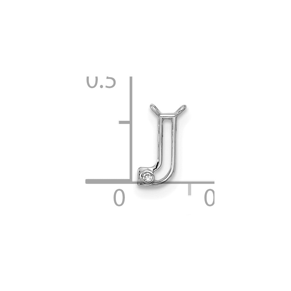 Stella & Dot 10kw Diamond Initial J Charm Element