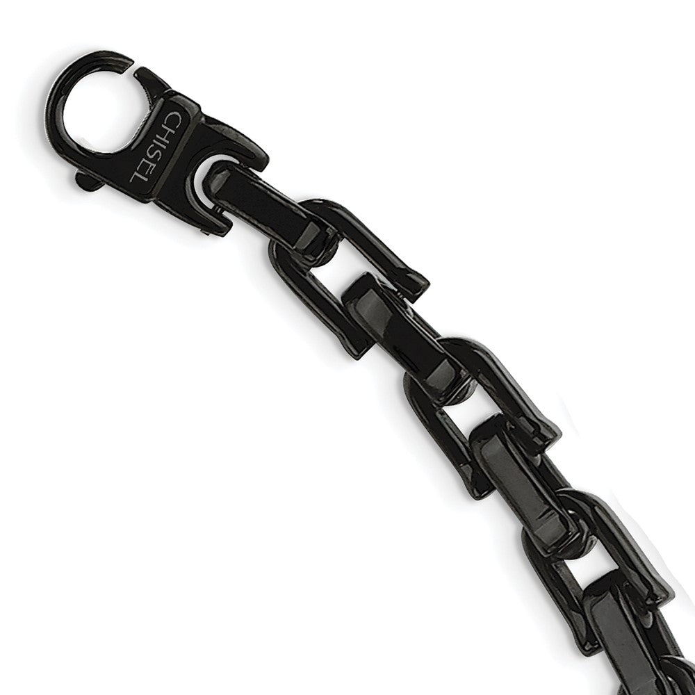 Stainless Steel Polished Black IP-plated 20in Link Necklace