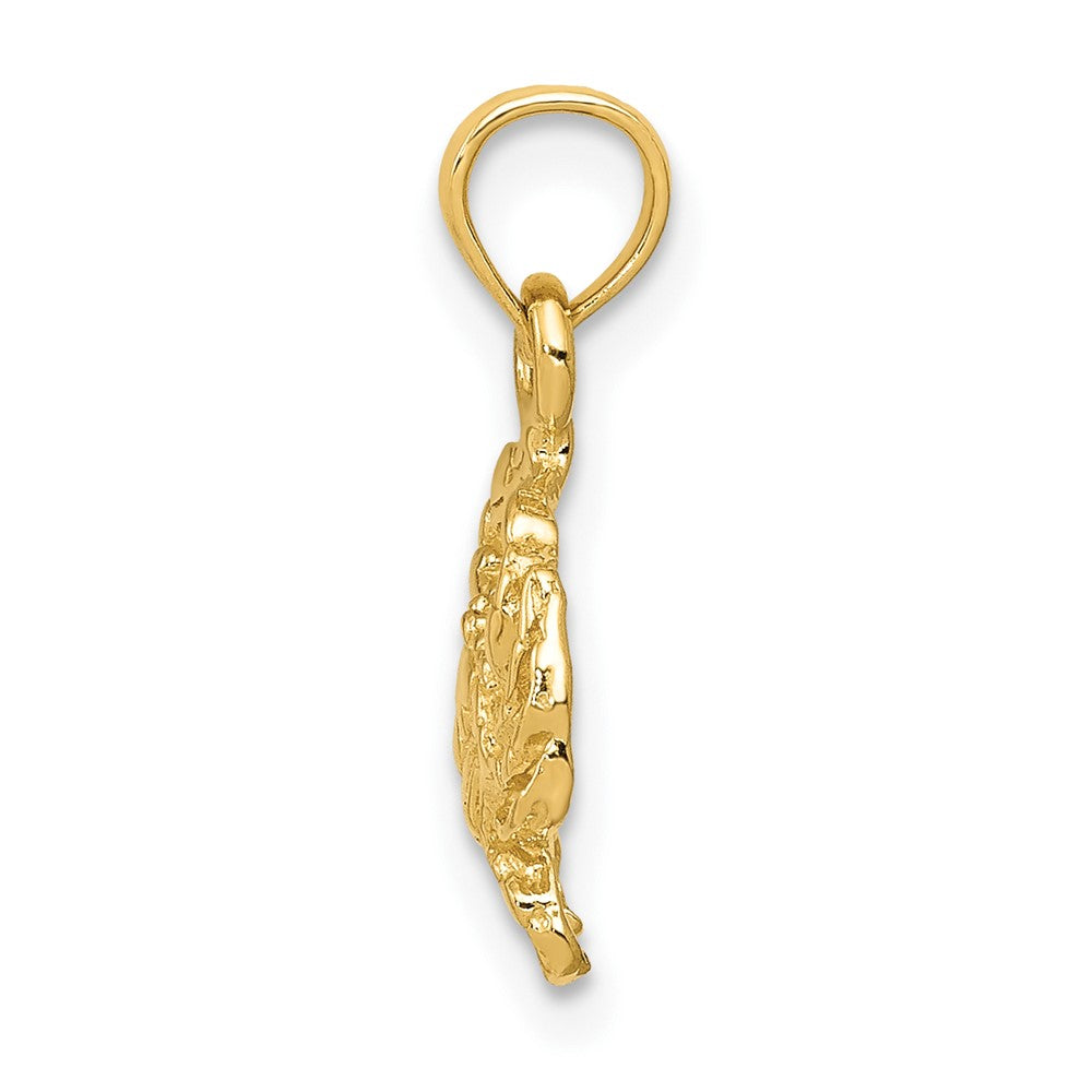 10k Gold Crab Pendant