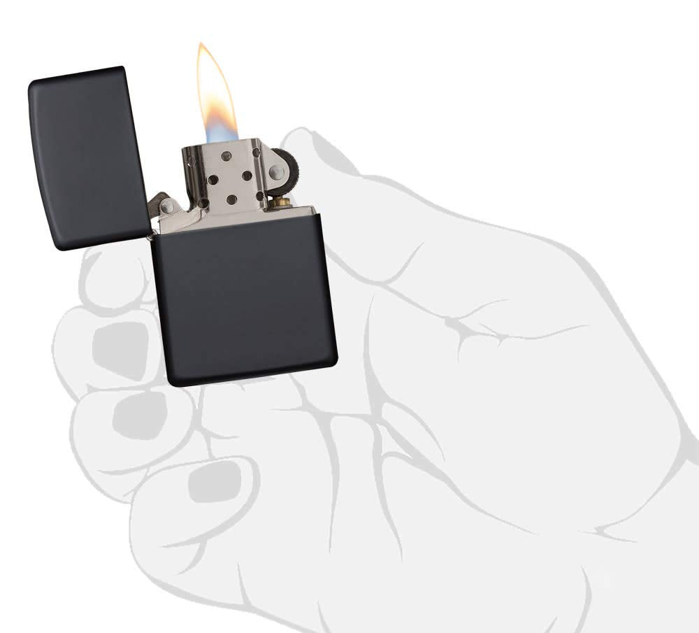 Zippo Classic Black Matte Pocket Lighter