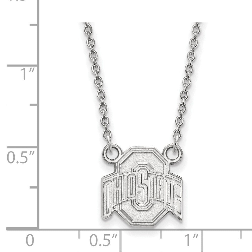 Women's Ohio State Buckeyes Sterling Silver Pendant Necklace