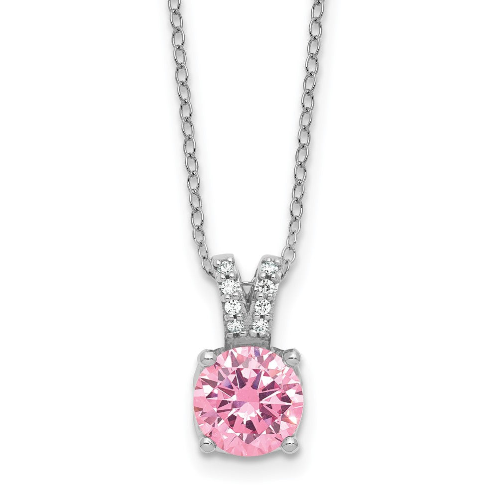 SS CZ Pend Necklace