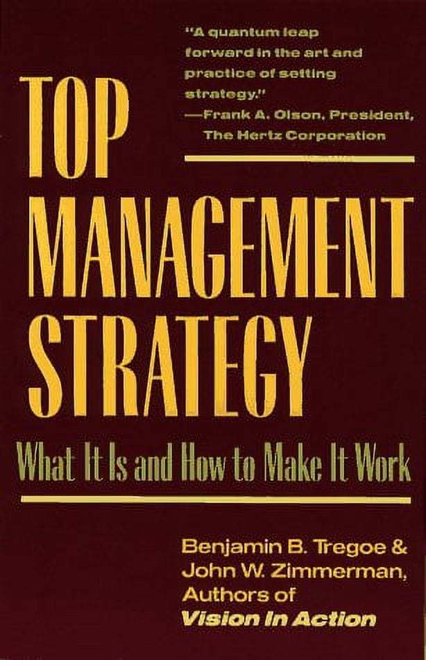 Top Management Strategy (Paperback) by Benjamin Tregoe, John W Zimmerman