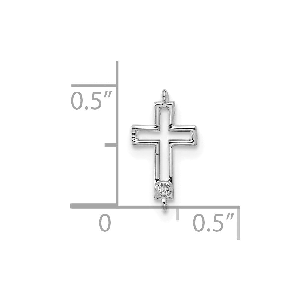 Stella & Dot 10kw Diamond Cross Charm Element