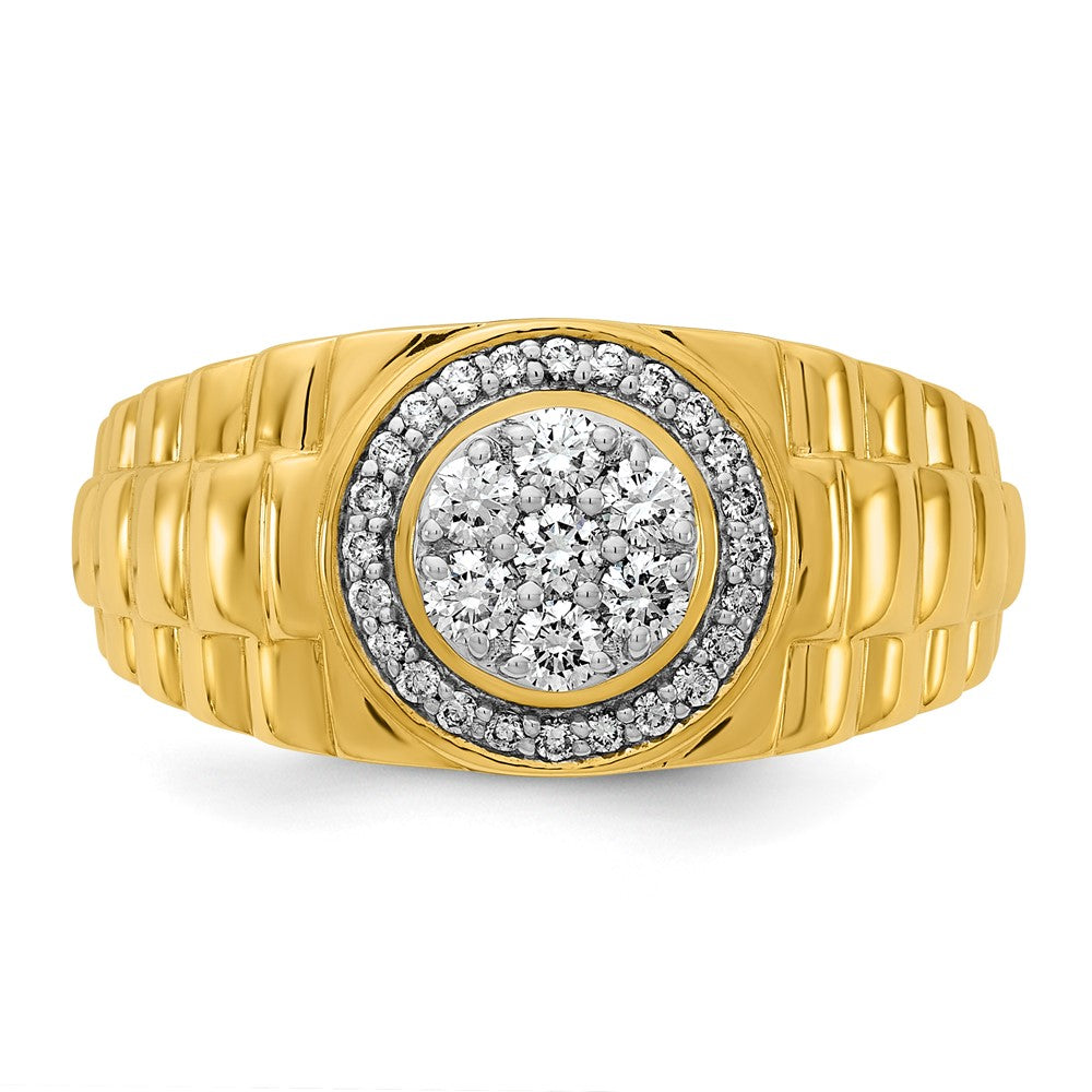 IBGoodman 10k 1/2 carat Lab Grown Diamond VS/SI+ G+ Complete Men's Ring