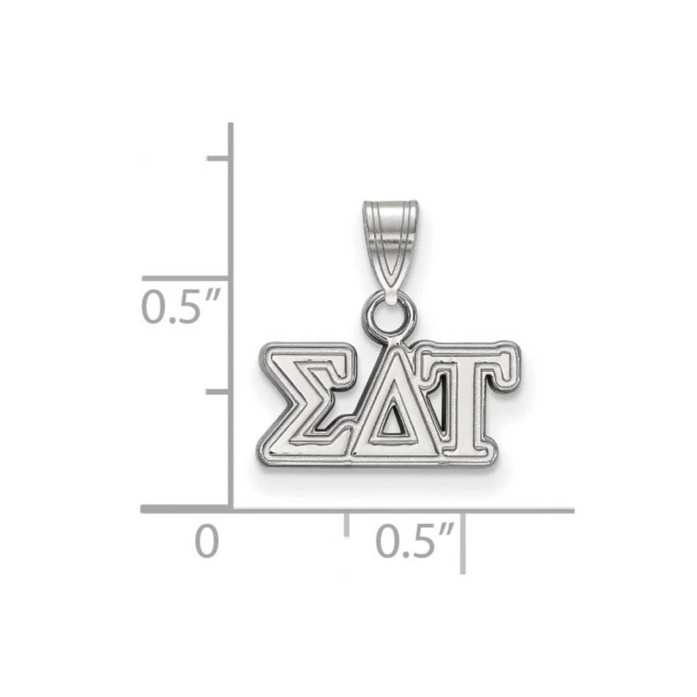 Sterling Silver Official Licensed Greek Sororities Sigma Delta Tau Small Pendant