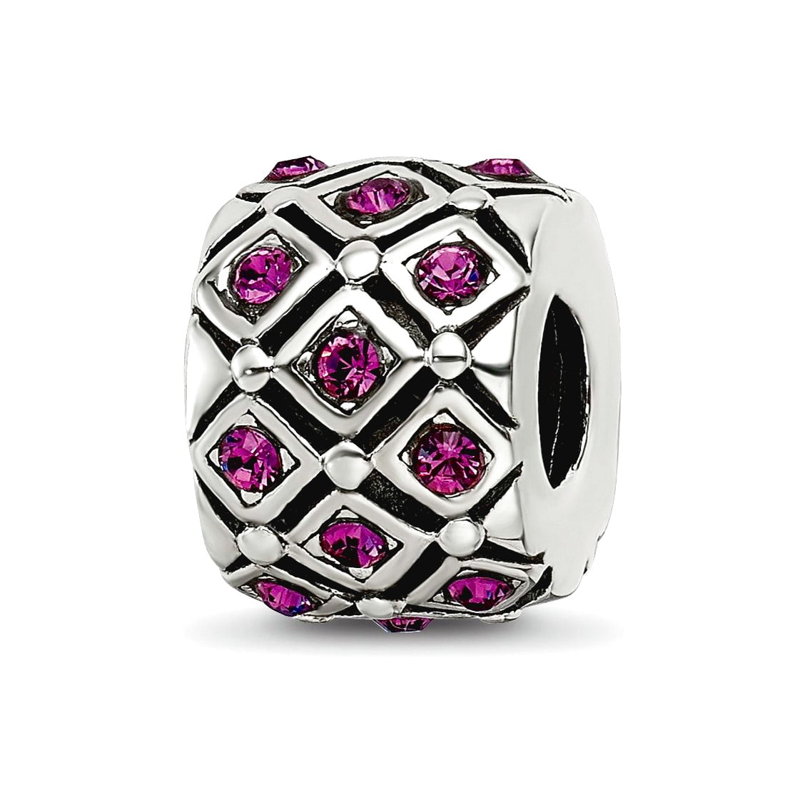 Sterling Silver Reflections February Preciosa Crystal Bead