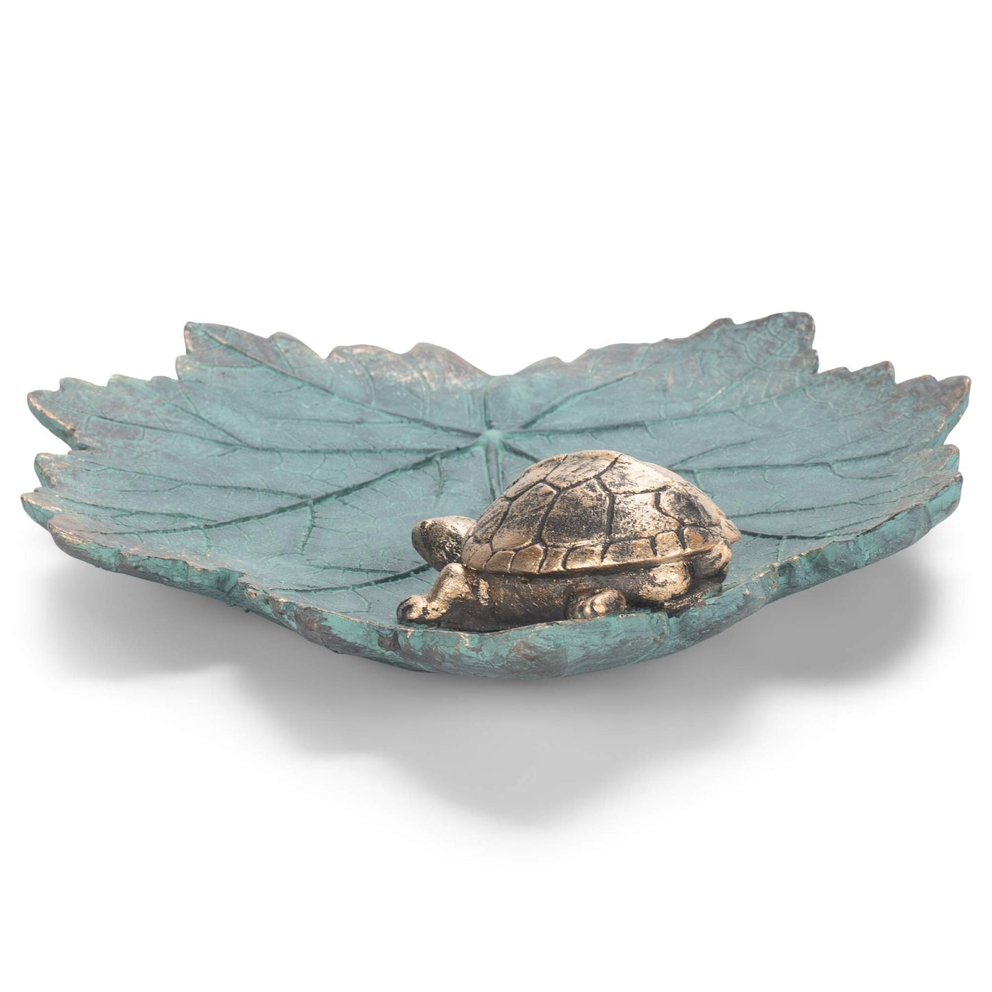 Roman 14108 Turtle Leaf Bird Bath, 2-inch Height