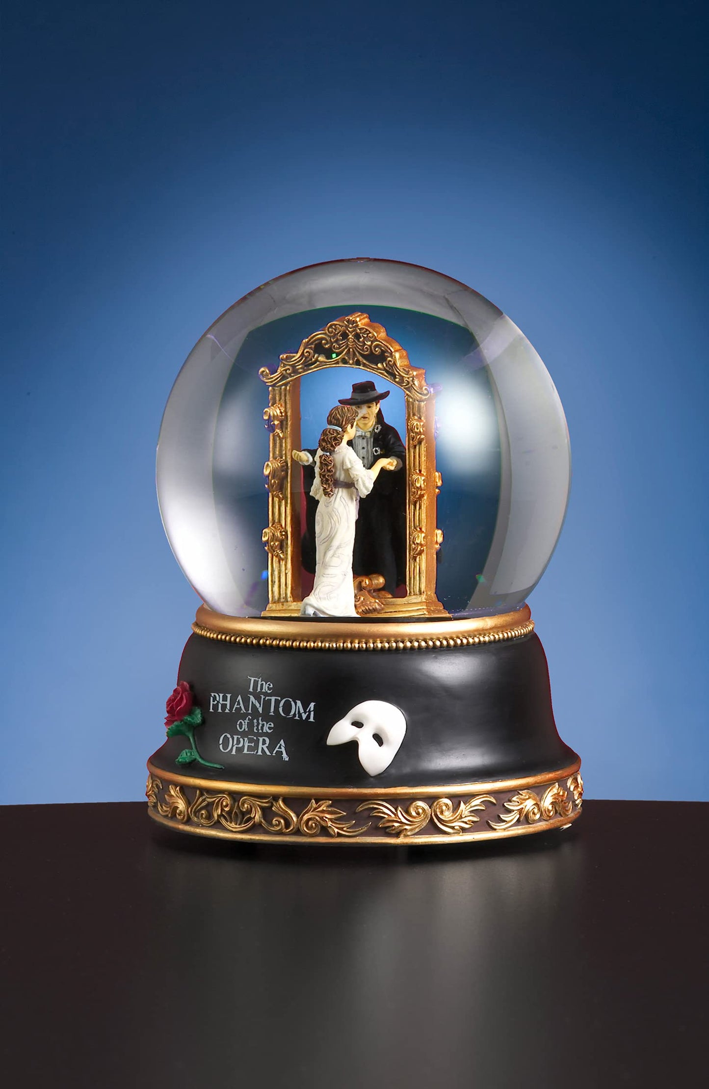 San Francisco Music Box Co. Phantom of the Opera with Christine (Plays Music of the Night) Musical Waterglobe QGL7598