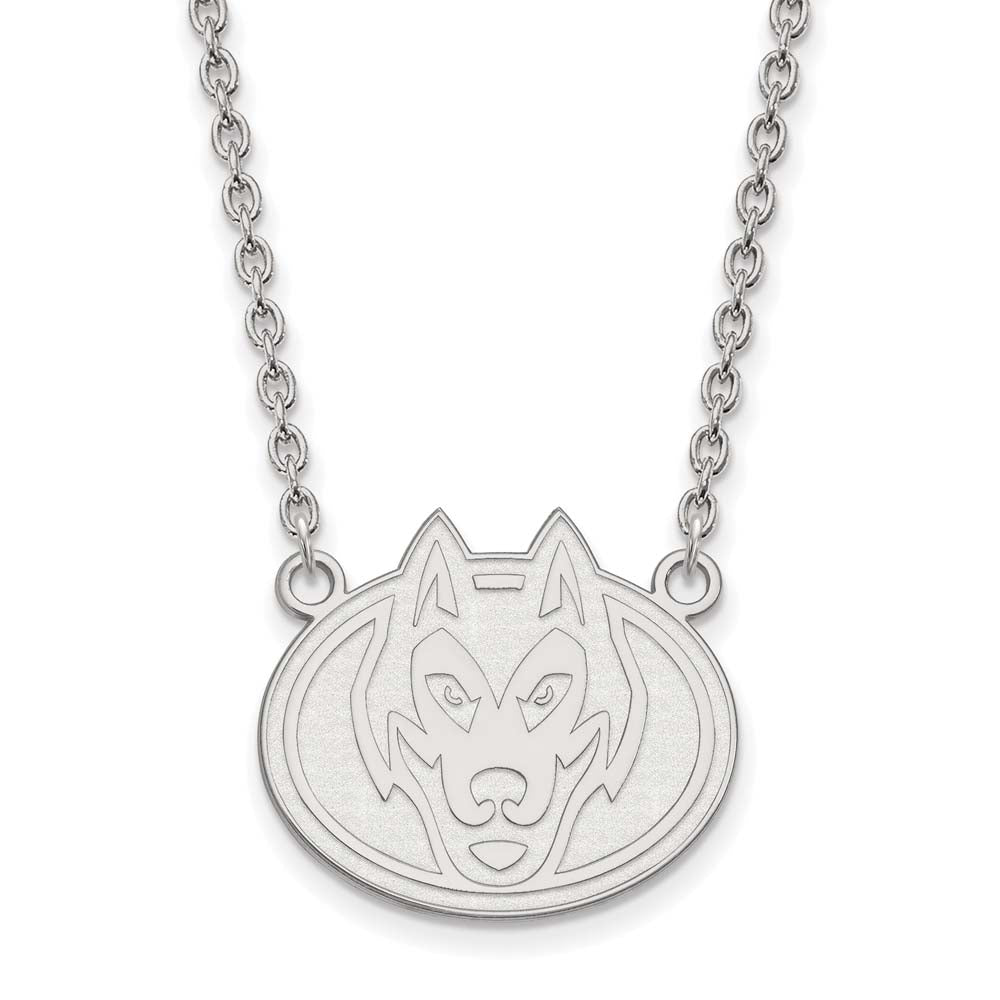 LogoArt Sterling Silver St. Cloud State Large Pendant Necklace