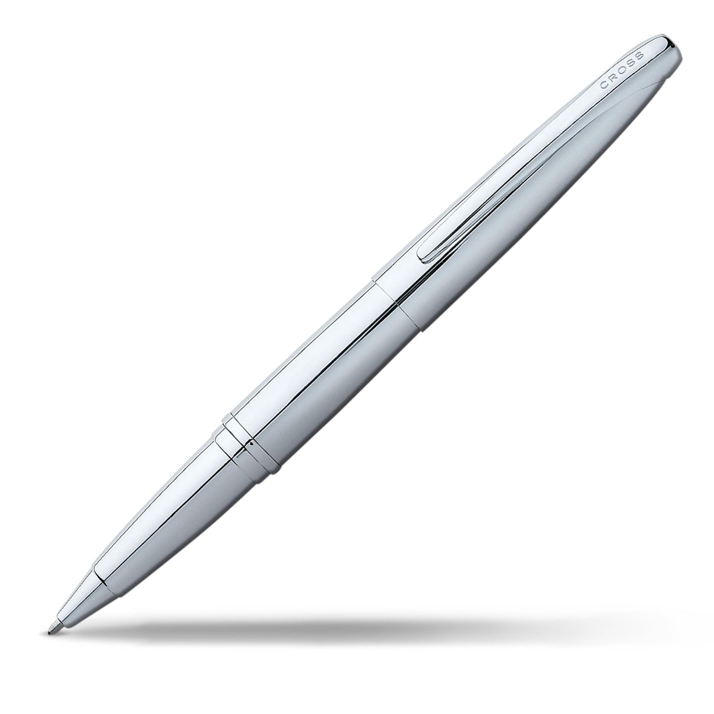 Cross ATX Refillable Gel Ink Rollerball Pen, Medium Rollerball, Includes Premium Gift Box - Pure Chrome