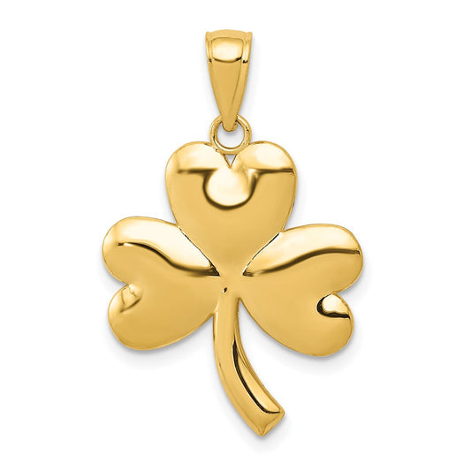10k Shamrock Charm Yellow Gold