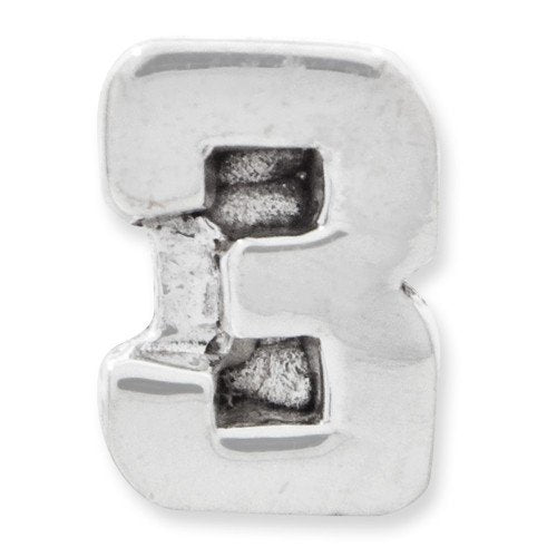 Reflection Beads Sterling Silver Reflections Kids Number 3 Bead