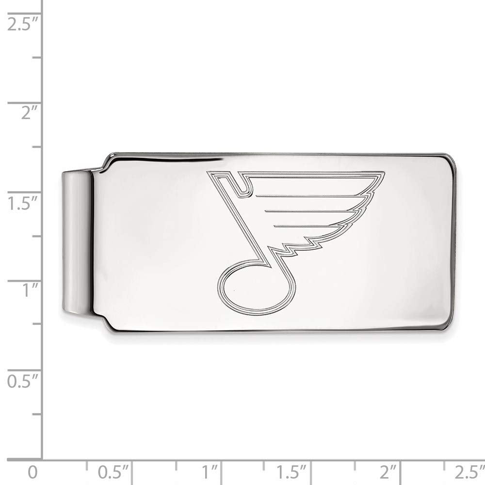 Logoart Nhl 925 Sterling Silver St. Louis Blues Money Clip