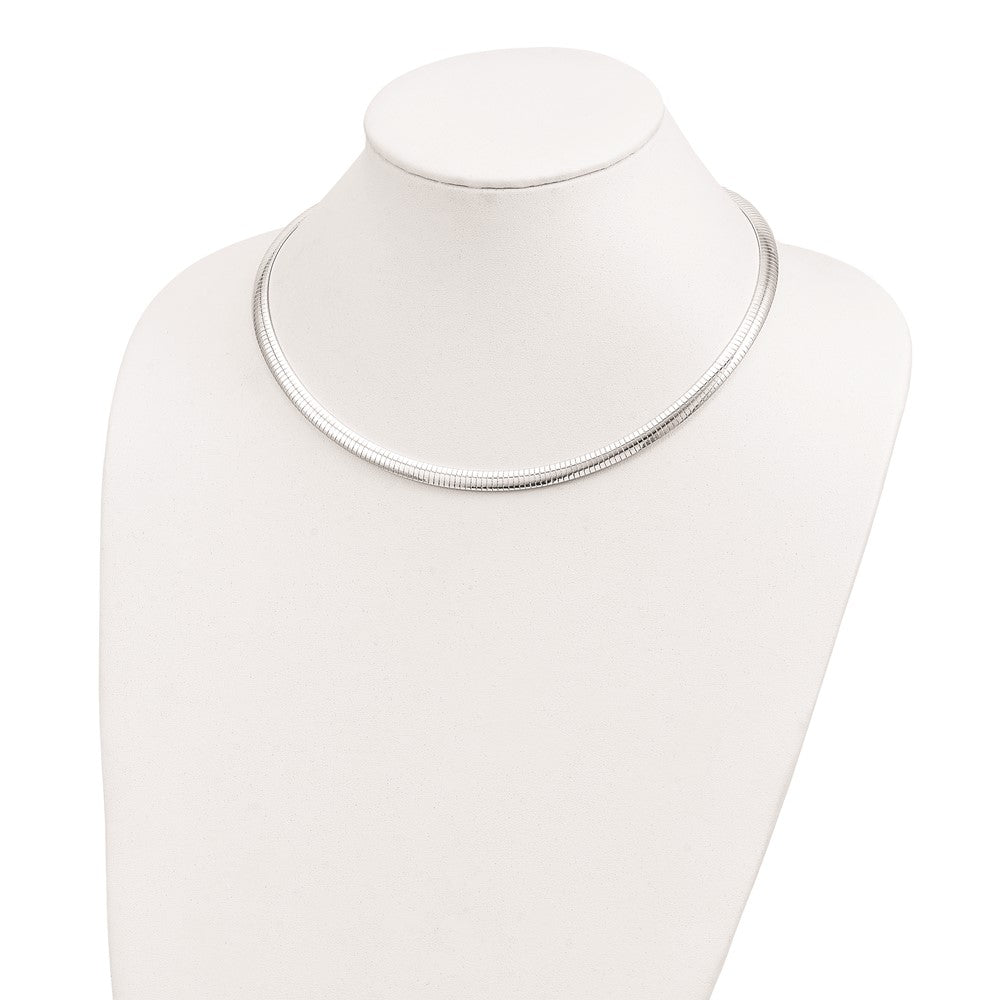 Sterling Silver 6mm Cubetto Necklace 18 Inches