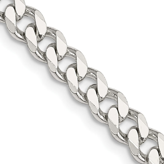 Sterling Silver 5.7mm Curb Chain 18 Inches