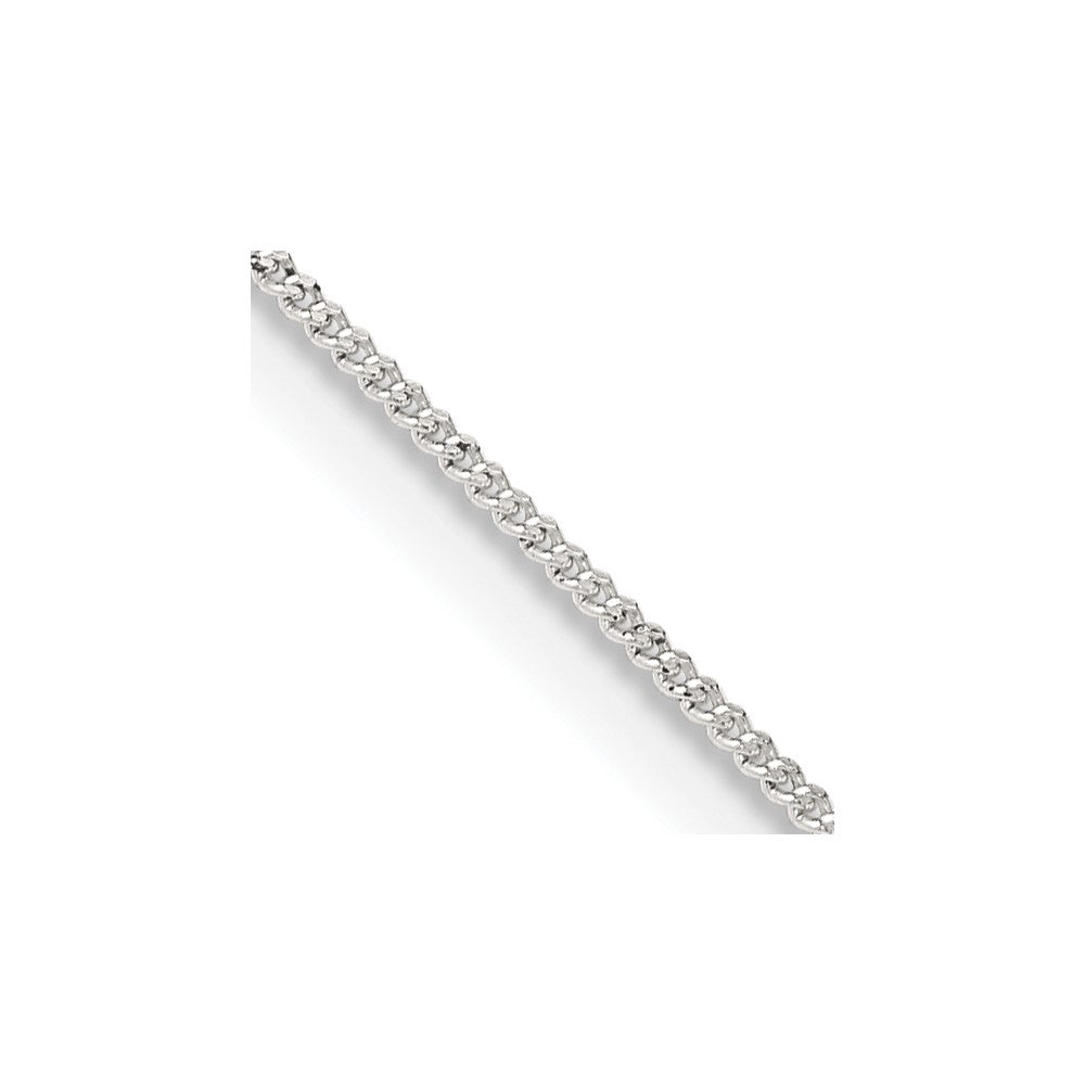 Sterling Silver 1mm Curb Chain 16 Inches