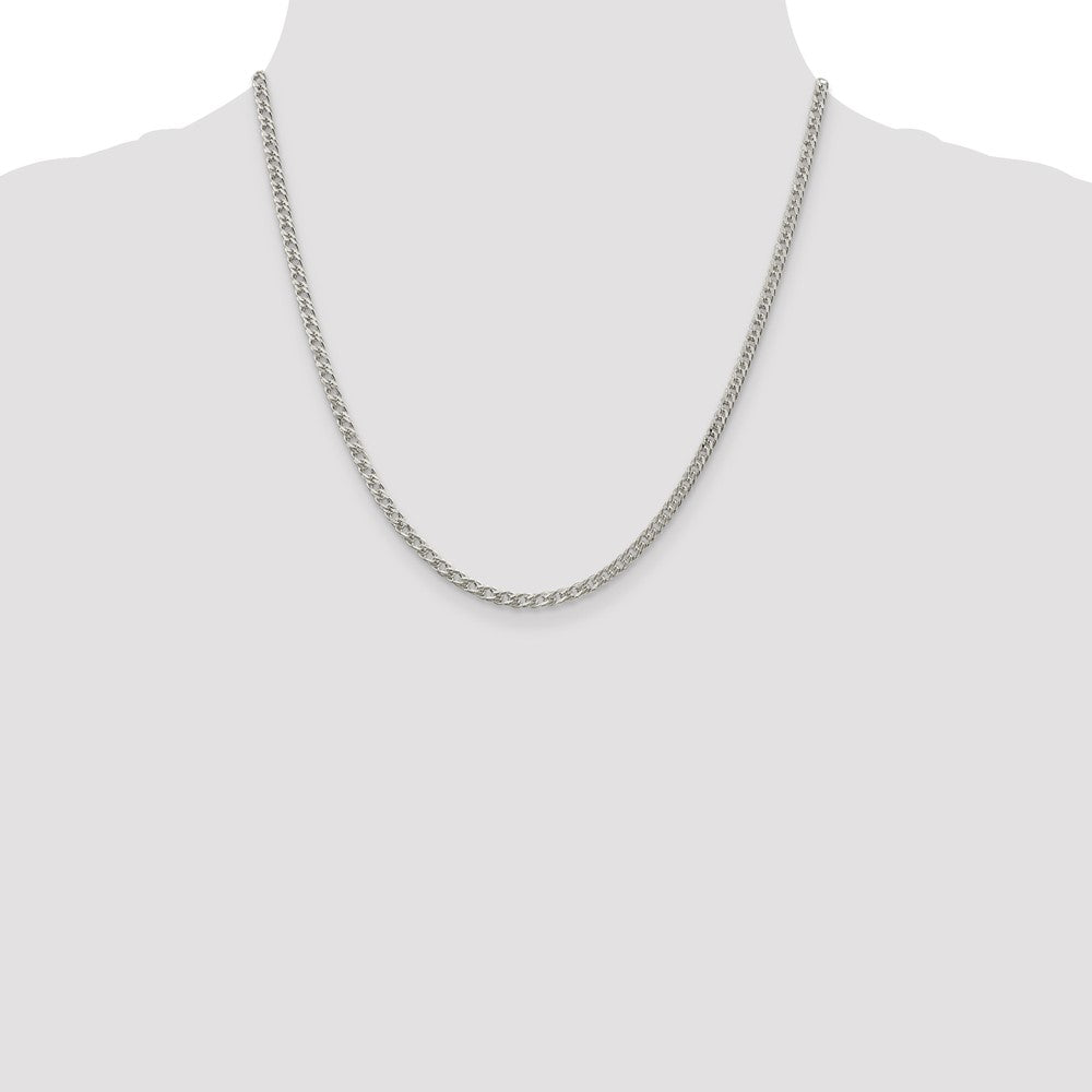 Sterling Silver 3.3mm Rambo Chain 20 Inches