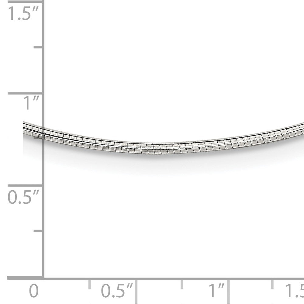 Sterling Silver 1.6mm w/ 2in extender Neckwire Chain 16 Inches