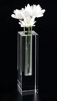 Badash Donovan 7.25" Optical Crystal Bud Vase
