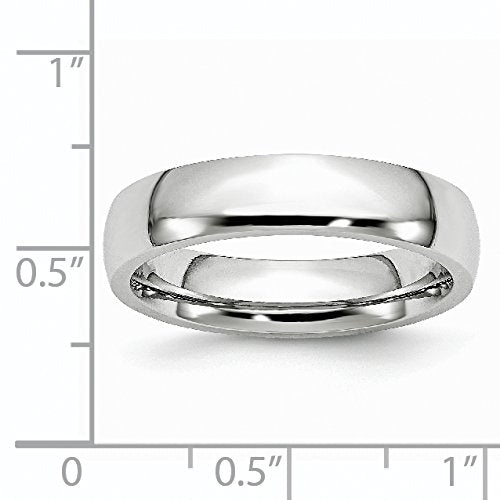 Chisel Cobalt Polished 5mm Half Round Band