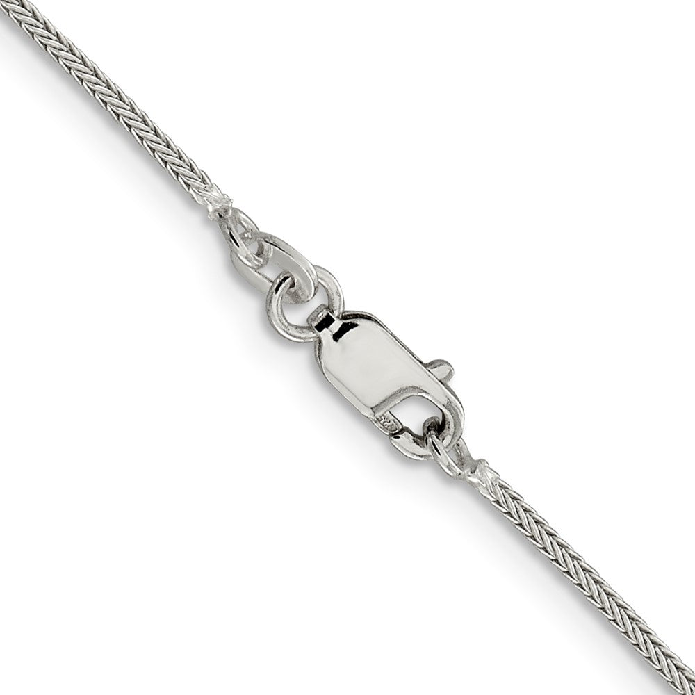 Sterling Silver 1.25mm Diamond-cut Round Franco Chain 20 Inches