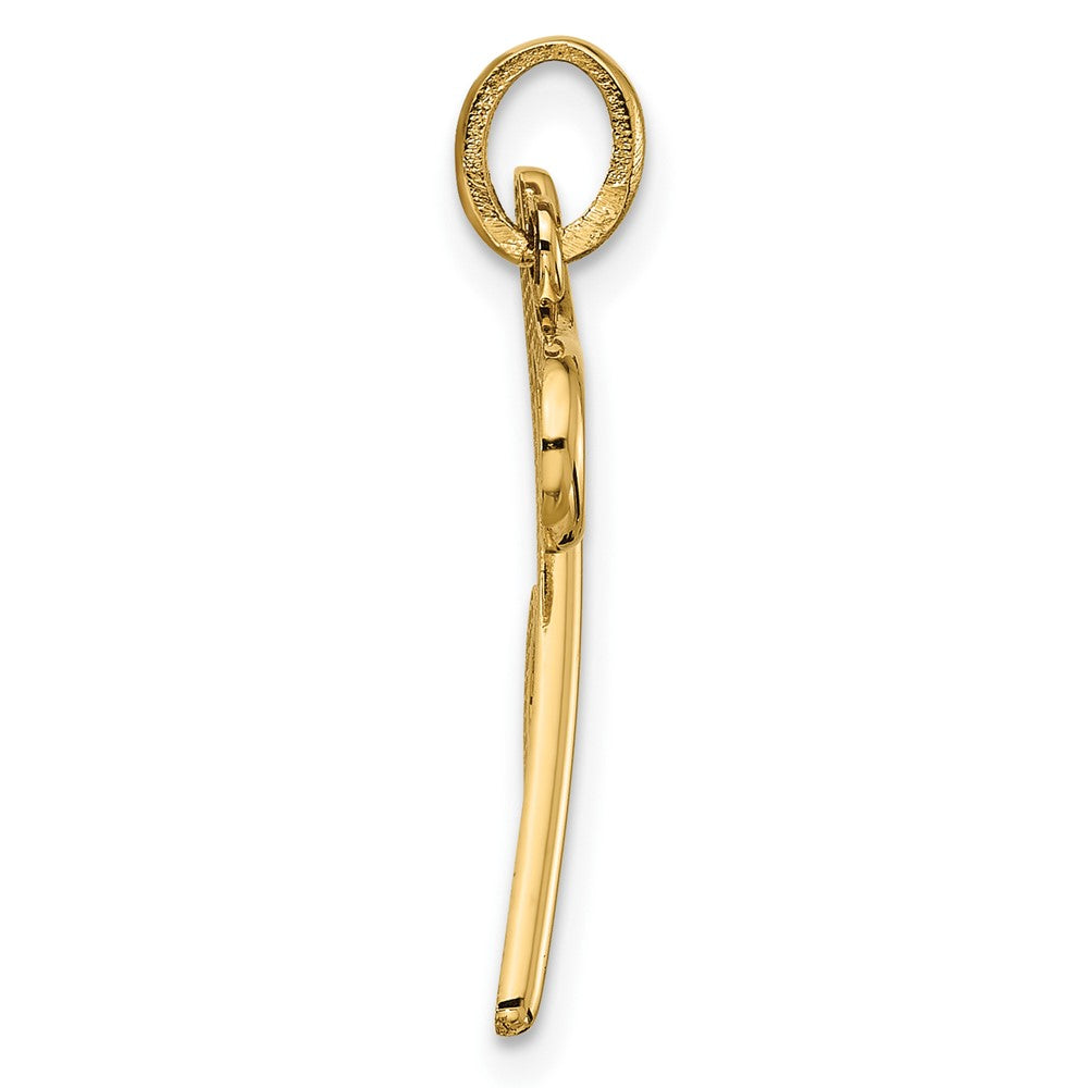 14k Yellow Gold Fancy Letter Z
