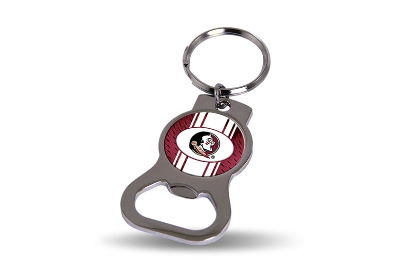 NCAA Florida State Silver-tone Bottle Opener Key Ring by Rico Industries QGC6398