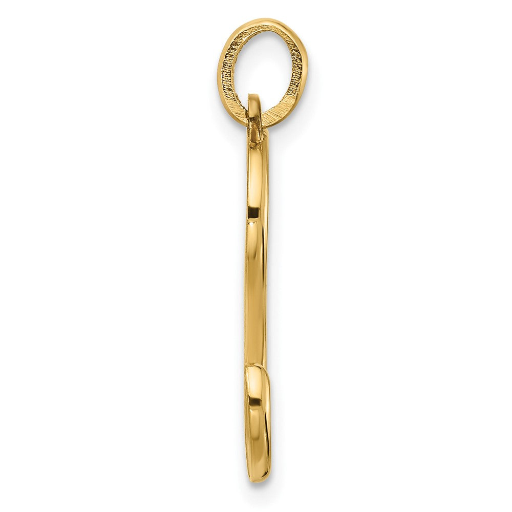 14k Yellow Gold Fancy Letter S