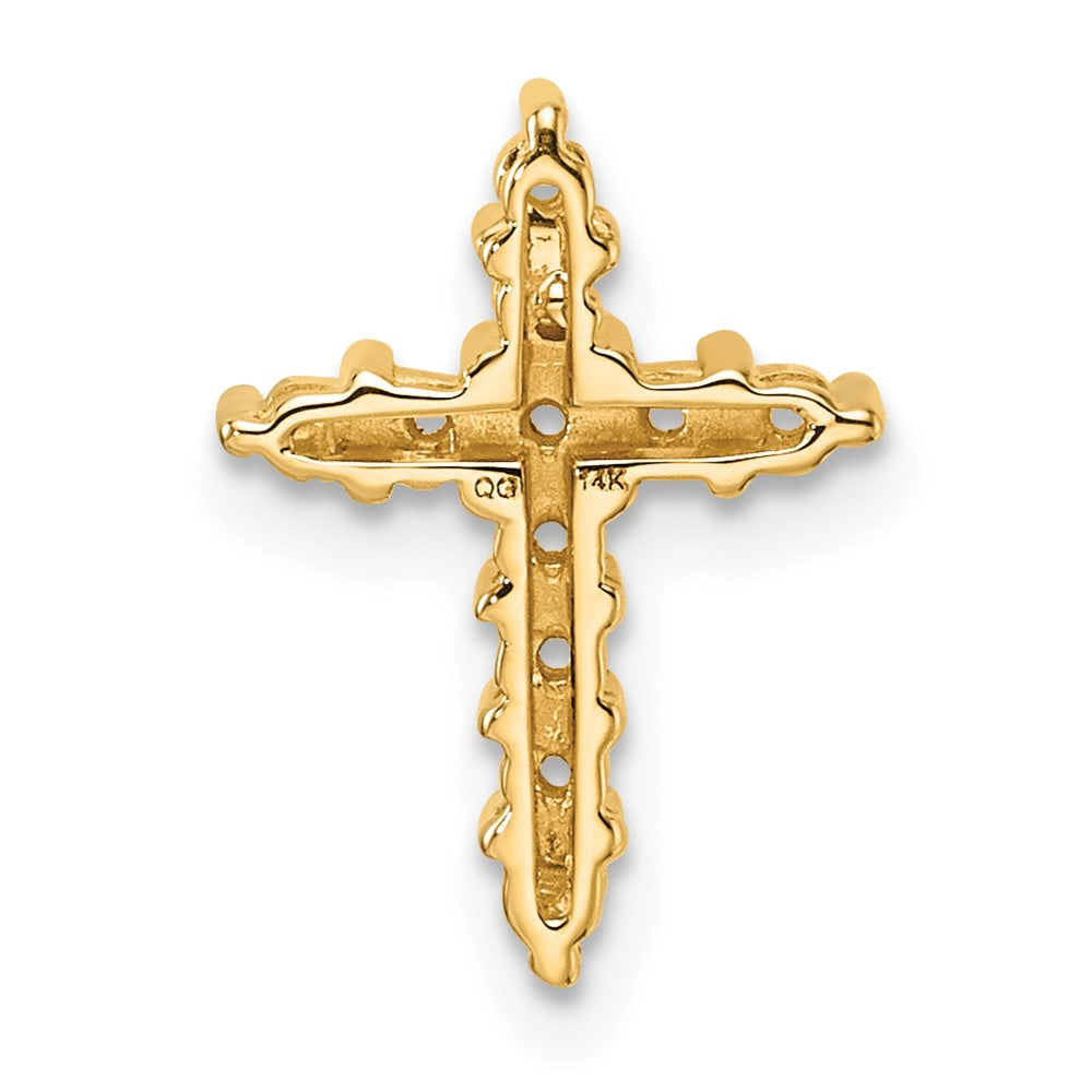 14k Diamond Cross Pendant Mounting