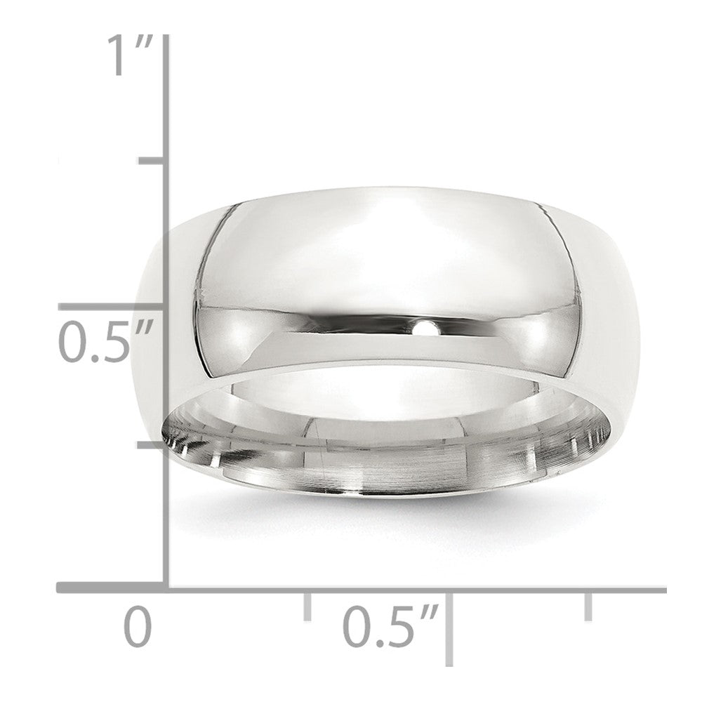 Sterling Silver 9mm Comfort Fit Size 13 Band