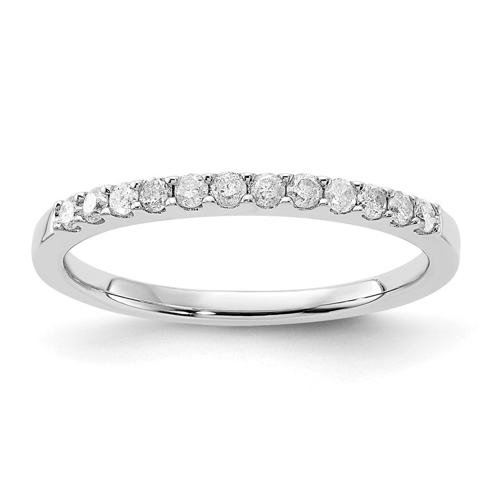 Sterling Silver Diamond Wedding Band