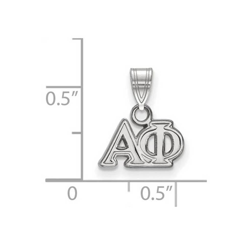 LogoArt SS002APH Sterling Silver Alpha Phi Small Pendant