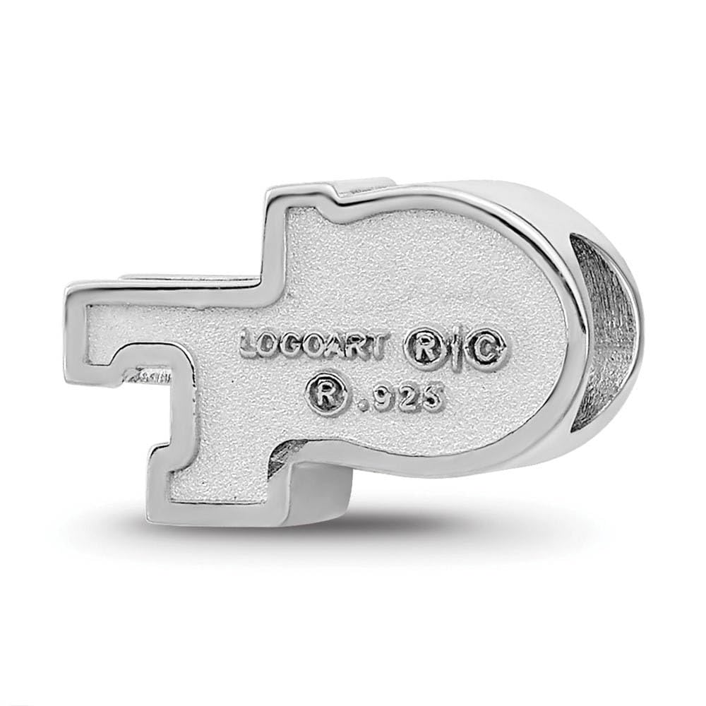 LogoArt SS500GT Sterling Silver Georgia Institute of Technology Enamel Logo Bead Charm