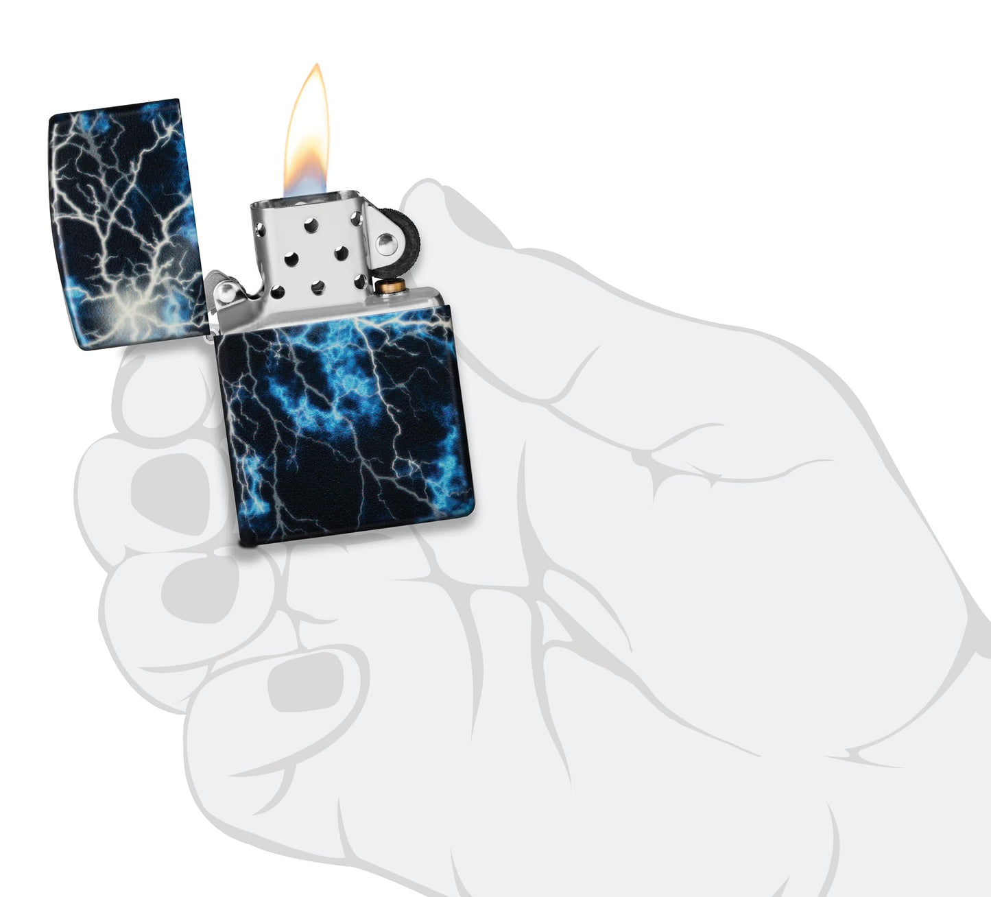 Pro-Cut ZIP-48610 2024 Zippo Lightning Design Glow in the Dark Lighter