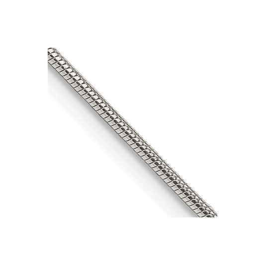 Sterling Silver 1.2mm Snake Chain 28 Inches